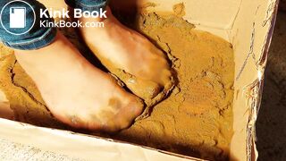 sexy asian nylon high heel gunky box special dog