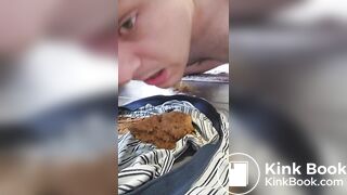 Fat pig shits in boxers and smears