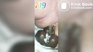 Solo male fucks dildo anal scat '24