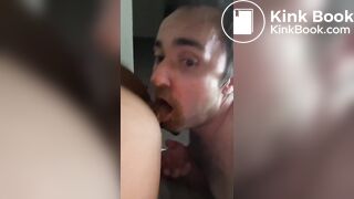 Shit eating from hairless Indonesian asshole