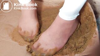 chinese shitty dog scat challenge in brown nylon 1