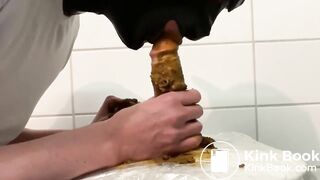 dirty dildo suck and eat