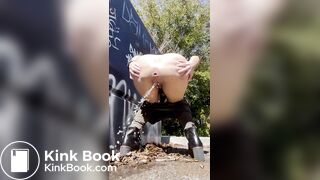 Girl has a steamy poop then pees