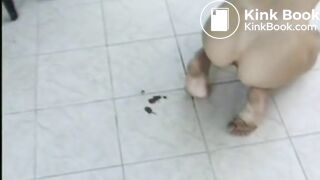 Scat couple has a messy enema play