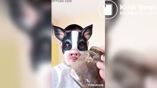 Shit from Mistress and pig