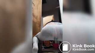 #white #pantyhose #pooping #scatbook #shit
