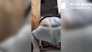 #white #pantyhose #pooping #scatbook #shit