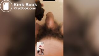 Gay guy pooping on snapchat video call