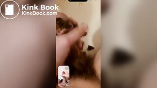Gay guy pooping on snapchat video call