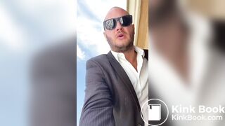 Defecates in the street