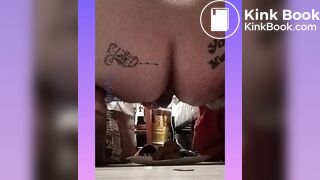 Scat solo male with dirty dildo play. 2024