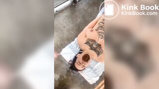 Girl's Mouth Instantly Filled with Shit