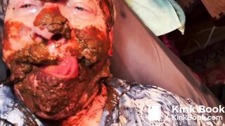 Total human toilet, scat eater for all black men