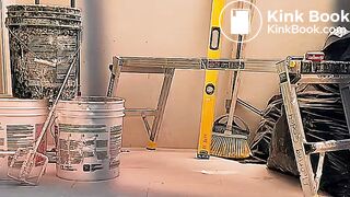 American Patriot Takes a Husky Shit in the Garage