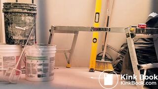 American Patriot Takes a Husky Shit in the Garage