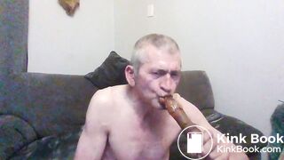 scat cleaning dildo chew and swallow