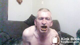 scat cleaning dildo chew and swallow