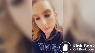 Girl enjoys eating her shit