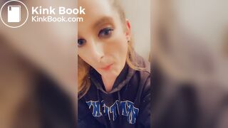 Girl enjoys eating her shit