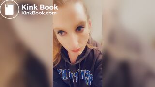 Girl enjoys eating her shit