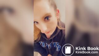 Girl enjoys eating her shit