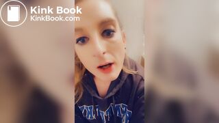 Girl enjoys eating her shit