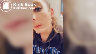 Girl enjoys eating her shit