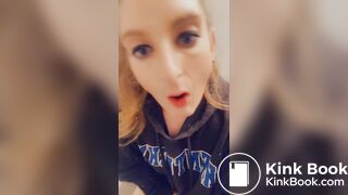 Girl enjoys eating her shit