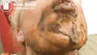 Three lesbians kissing. Swapping poop.