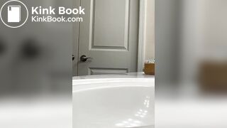 Big shit in sink big ass sound