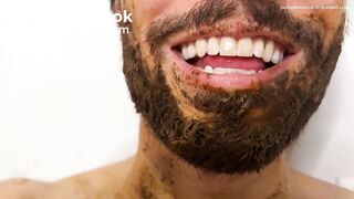 guy shitting and jerking and smearing and cumming