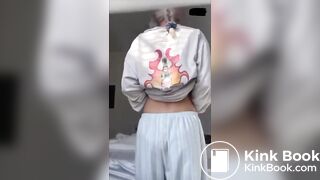 Teen blonde pantie shit