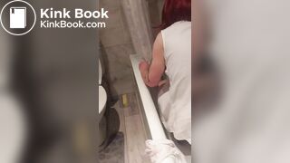 Trans slut putting her beads