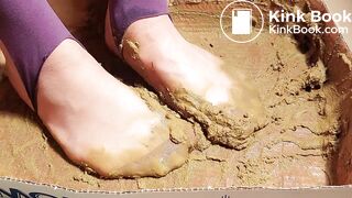 great brown nylon stockings are so full of scat 3