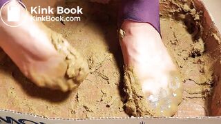 great brown nylon stockings are so full of scat 3