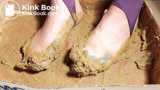 great brown nylon stockings are so full of scat 3