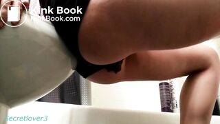 Nearly made the toilet, messy panty poop