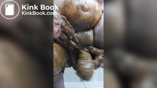 Masturbating with shit