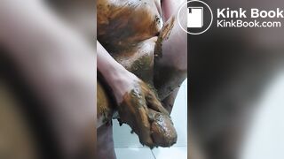 Masturbating with shit