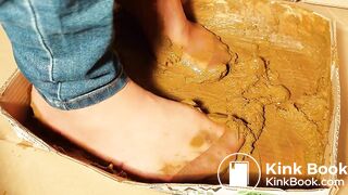 sexy chinese feet full of dog scat in pantyhose 2