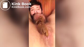 eating his shit