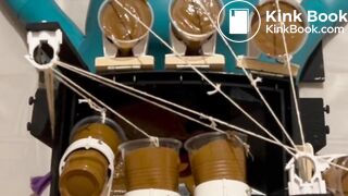 Toilet Doll forcefed cold liquid shit