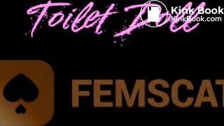 Toilet Doll forcefed cold liquid shit