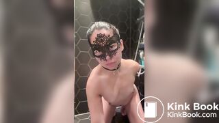 Eating her own shit - Scat slave girl Hades Angel