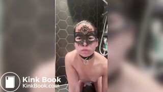 Eating her own shit - Scat slave girl Hades Angel