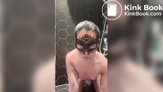 Eating her own shit - Scat slave girl Hades Angel
