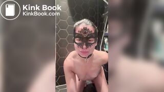 Eating her own shit - Scat slave girl Hades Angel