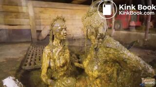 Devilish Seduction - lesbian sex in cowshit