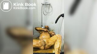 Extreme Perverted Scat Session Of Satan Slave Gera