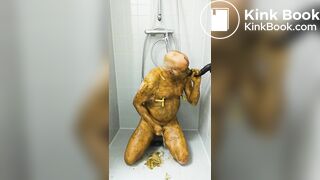 Extreme Perverted Scat Session Of Satan Slave Gera